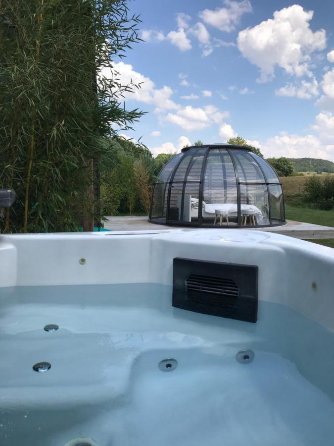 Les Nuits Insolites De La Mothe - Hebergement En Bulle Ou Tiny House Avec Spa Privatif Outremecourt Exterior photo
